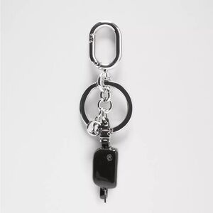 Lululemon Everywhere Belt Bag Charm Keychain- Black/Silver